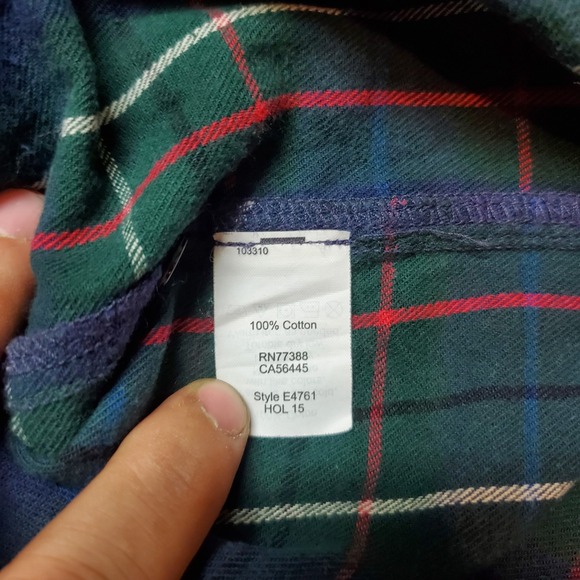 Madewell Plaid Button Down Shirt - Blue and Green - Picture 5 of 7